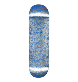 fucking awesome flower face silver blue 8.18 deck