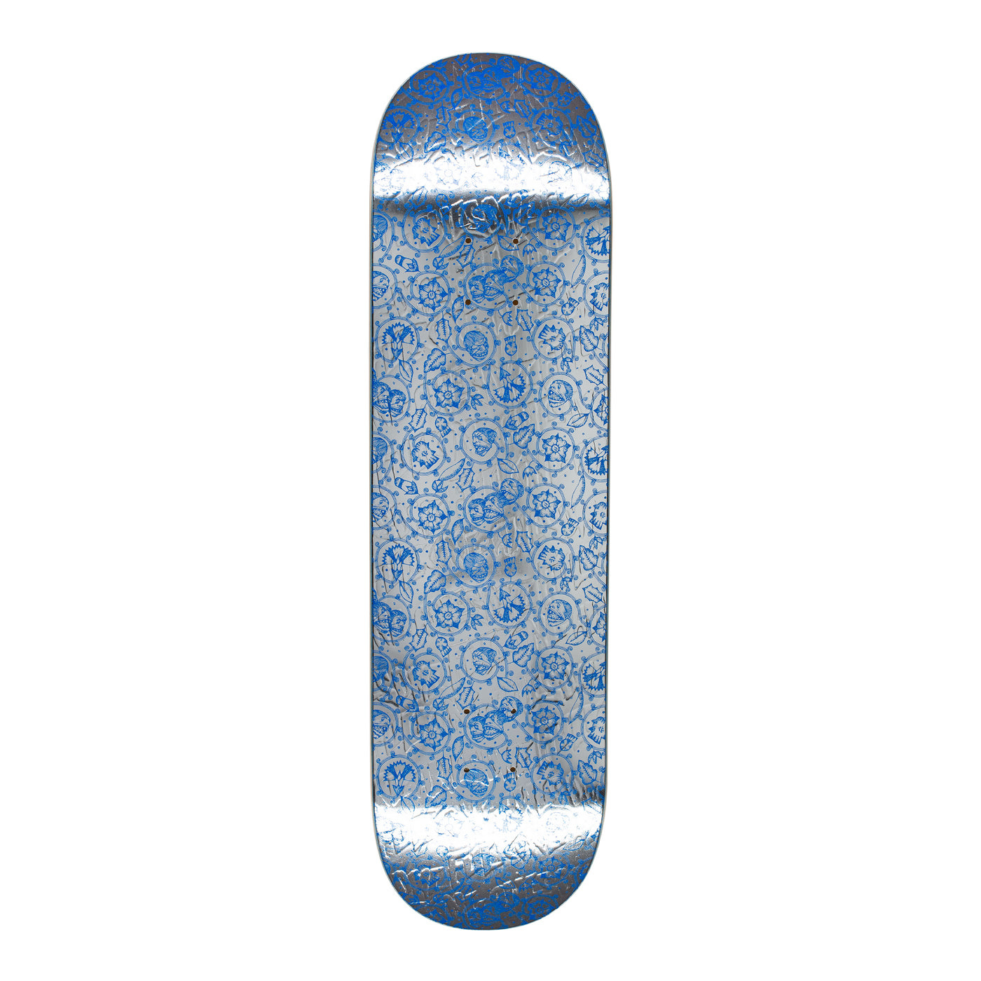 fucking awesome flower face silver blue 8.18 deck
