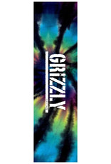 grizzly tie dye stamp summer22 black perforated 9in grip