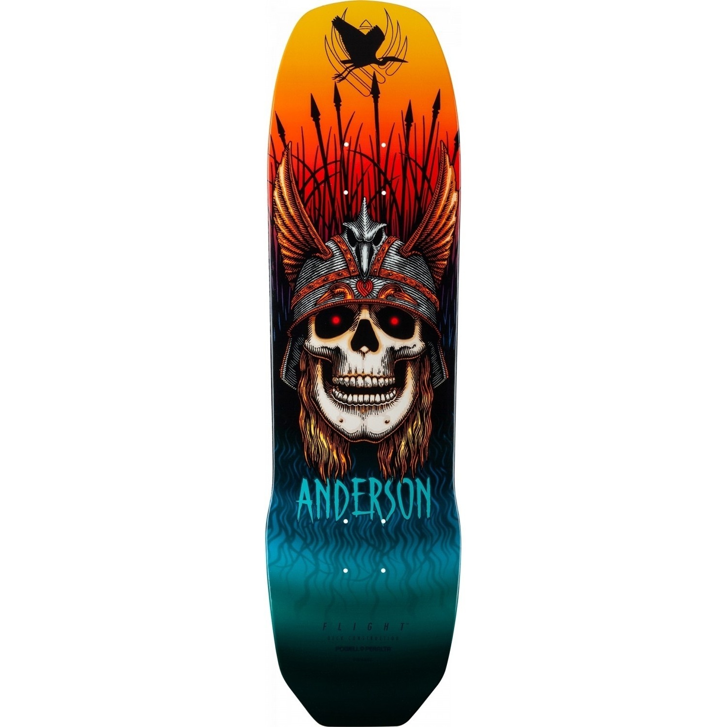 powell peralta powell andy anderson heron skull pro flight 8.45 deck