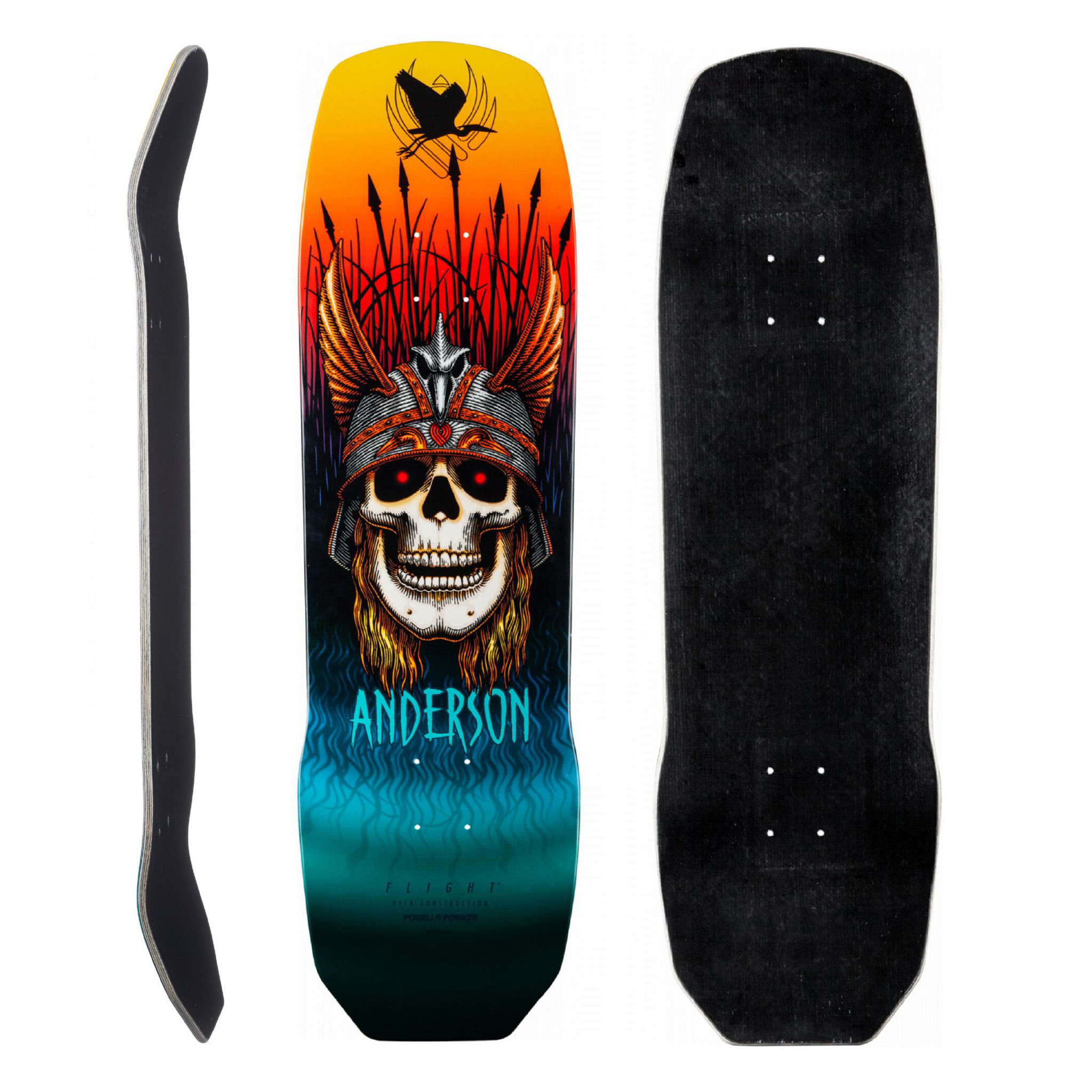 powell peralta powell andy anderson heron skull pro flight 8.45 deck