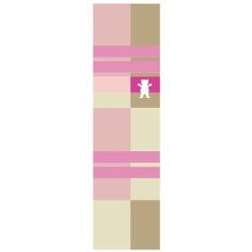 grizzly rugby stripes pink 9in grip
