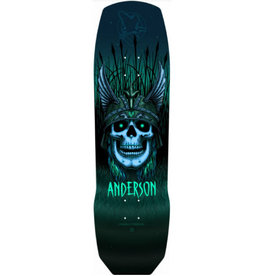 powell peralta powell peralta andy anderson heron skull pro 7ply teal 9.13 deck