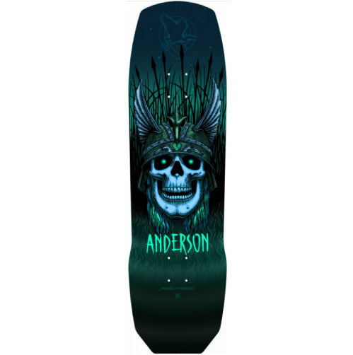 powell peralta powell peralta andy anderson heron skull pro 7ply teal 9.13 deck