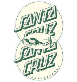 santa cruz santa cruz venn dot 3.5in x 5.5in sticker