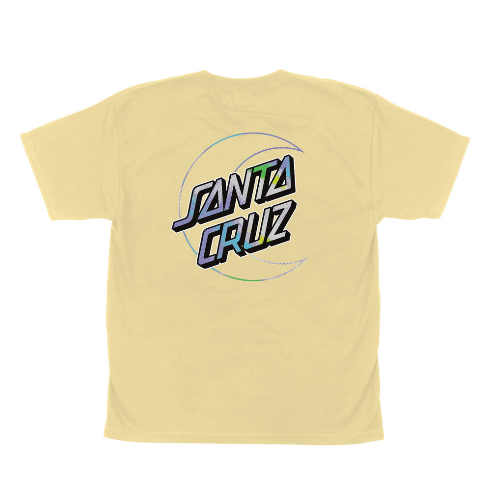 santa cruz santa cruz holo moon dot girls tee