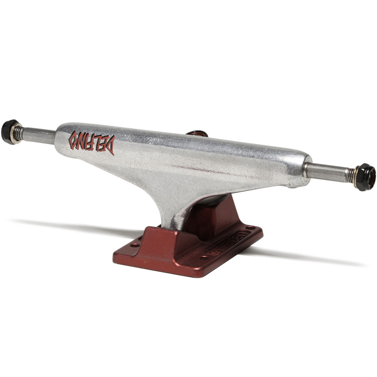 independent independent stage 11 hollow delfino pro 139 silver red standard truck