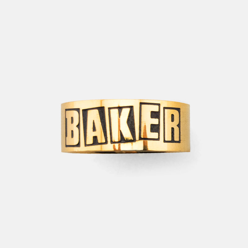 baker baker brand logo gold ring