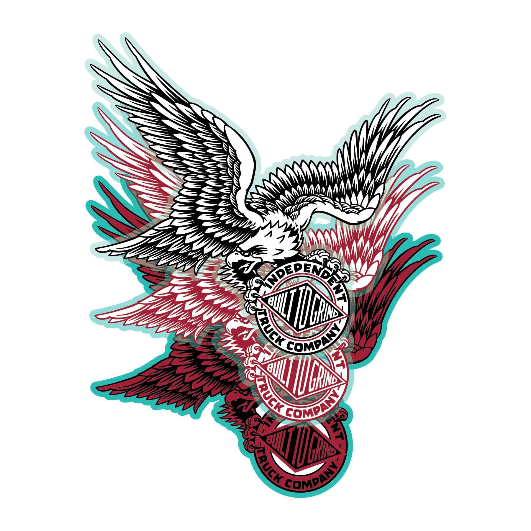 independent independent btg eagle 6in x 5.4in sticker