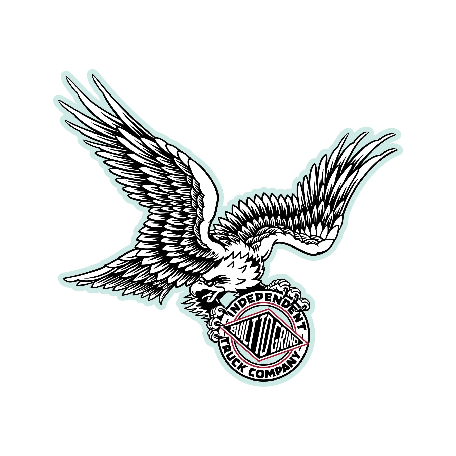 independent independent btg eagle 6in x 5.4in sticker