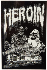 heroin heroin teggxas thrash sticker