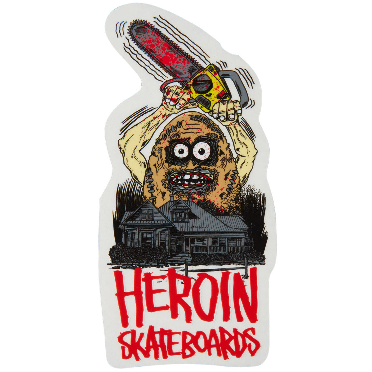 heroin heroin teggxas chain egg sticker
