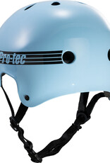 pro tec pro tec old school gloss baby blue skate helmet