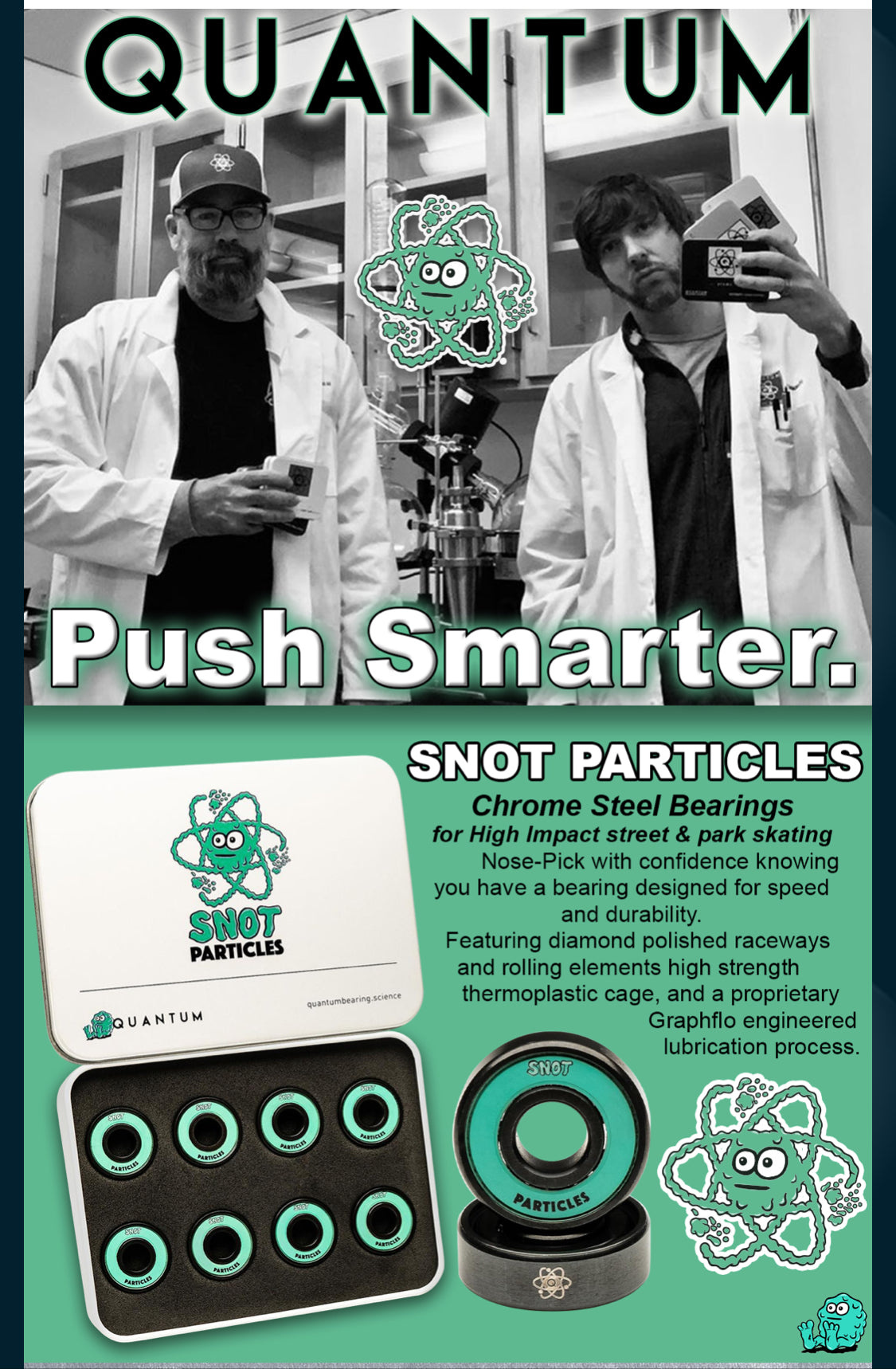 quantum quantum snot particles series metallics bearings