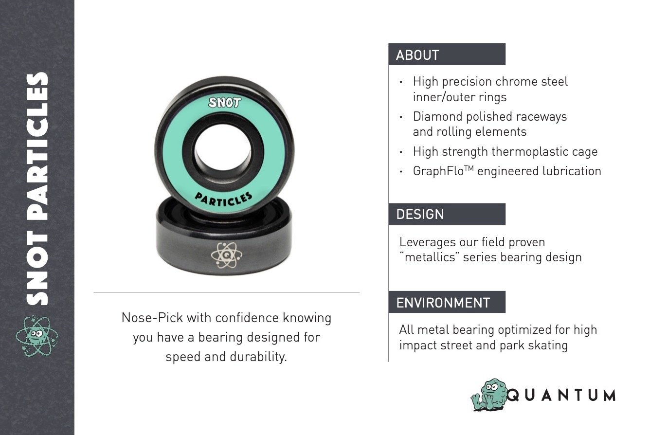 quantum quantum snot particles series metallics bearings