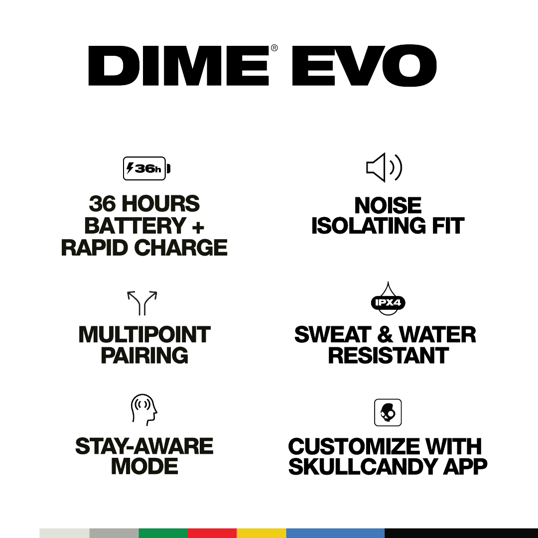skullcandy skullcandy dime evo buds