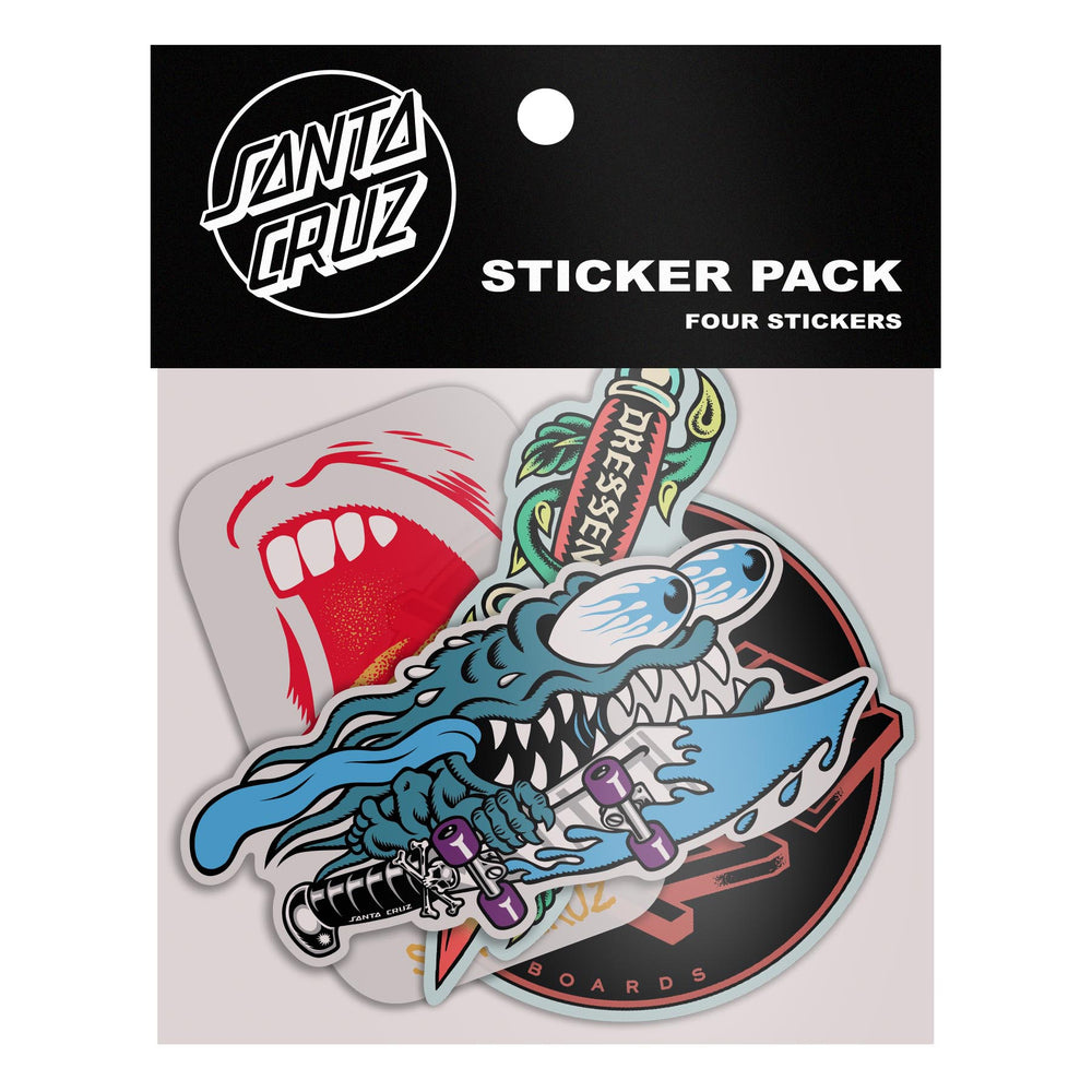 santa cruz santa cruz multi sticker pack