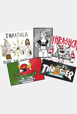 thrasher thrasher x toy machine sticker 5 pack