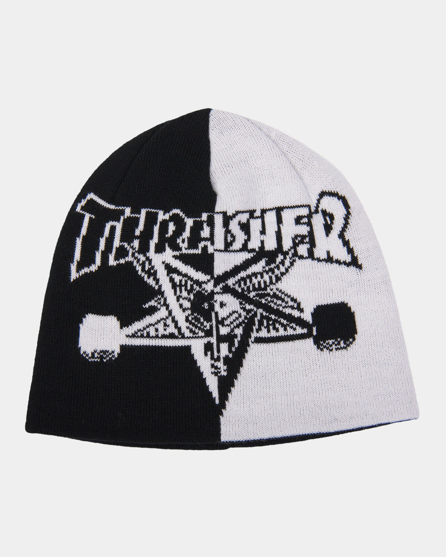 thrasher thrasher skategoat split skully beanie
