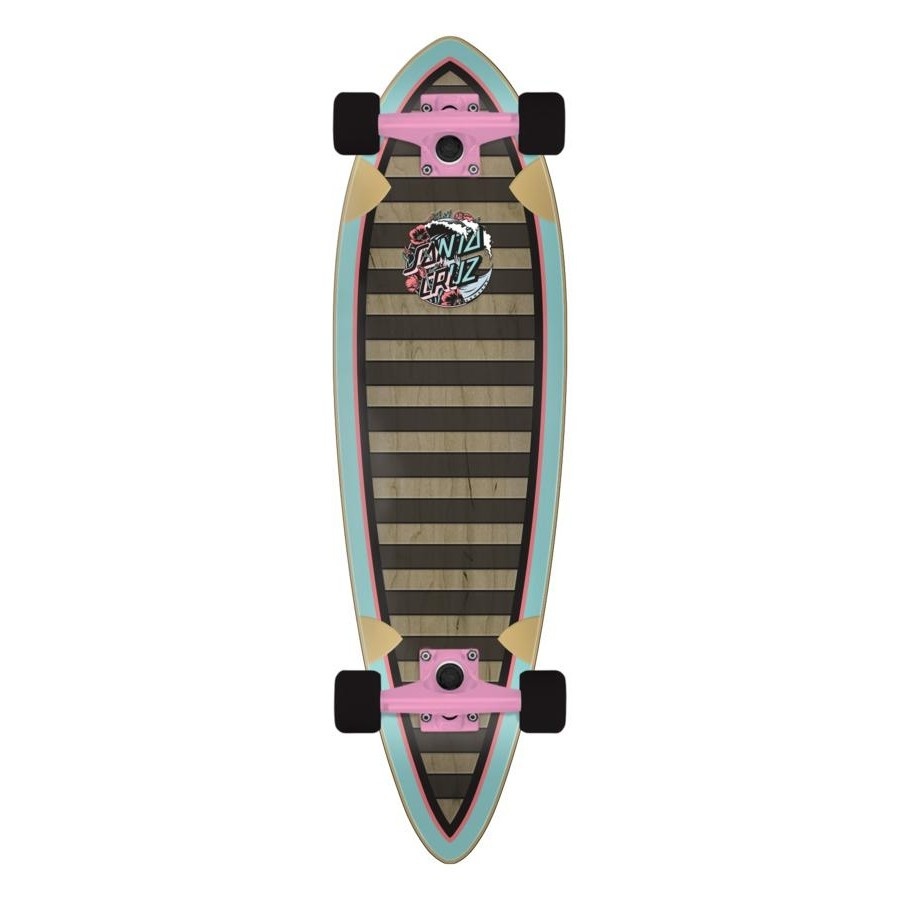 santa cruz santa cruz wave dot splice 9.2 x 33 pintail cruzer complete