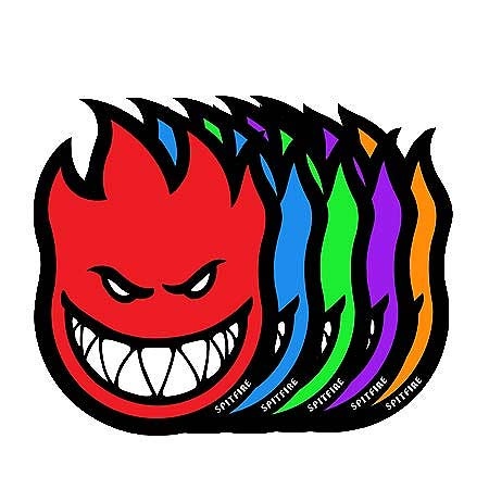 spitfire spitfire fireball small sticker