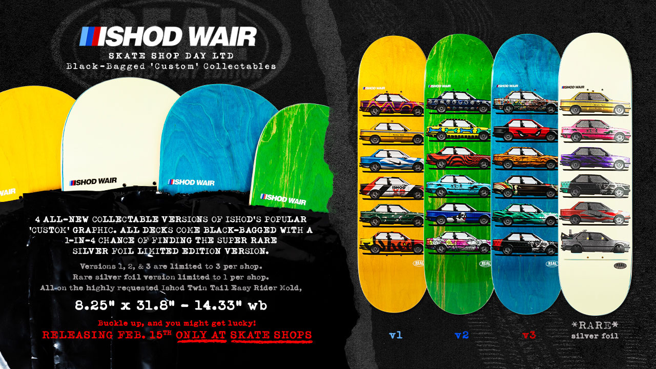real real ishod custom 1 ez tt ssd 8.25 blind bag deck