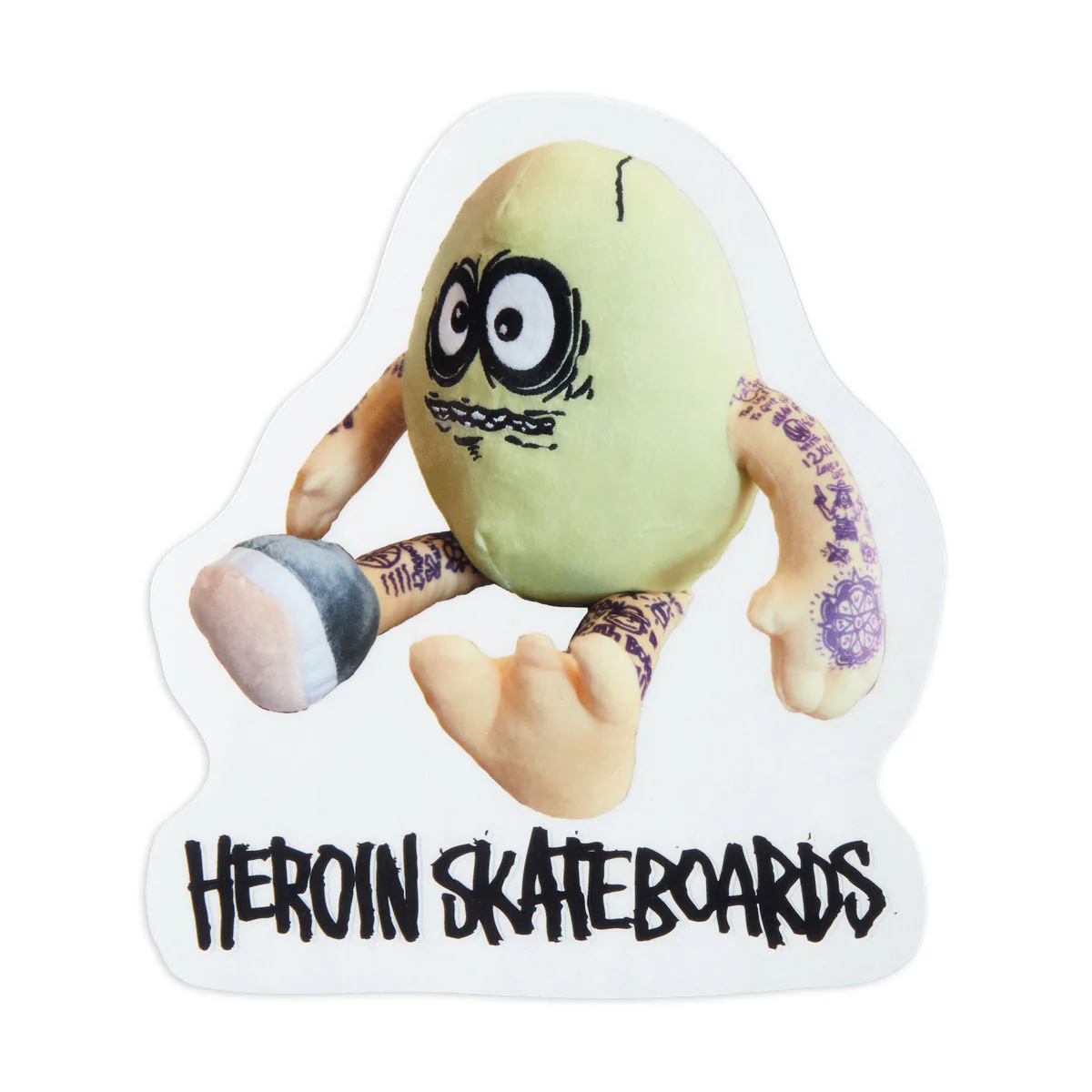 heroin heroin allegory plushie sticker