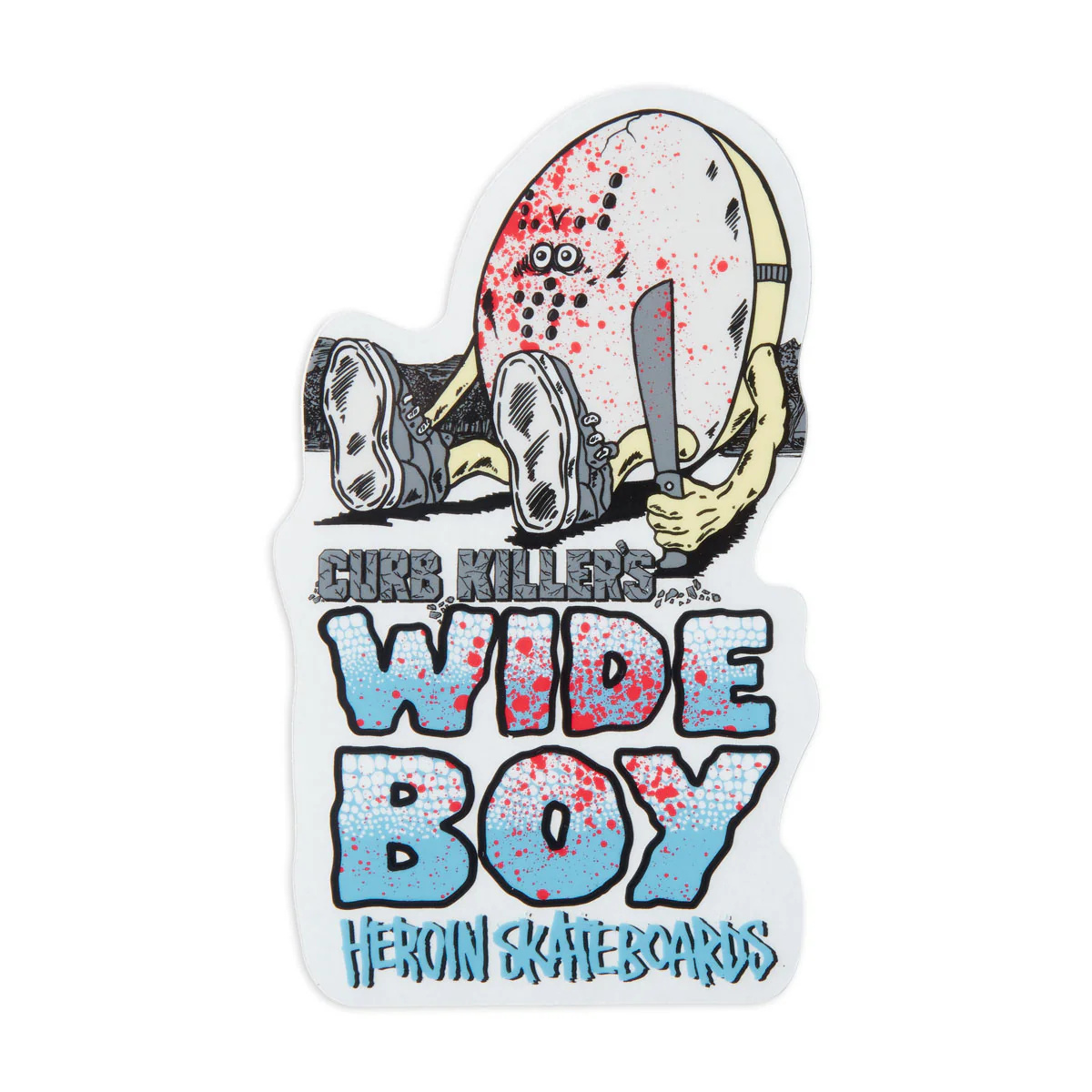 heroin heroin allegory wide boy sticker