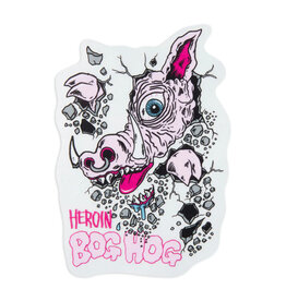 heroin heroin allegory bog hog sticker