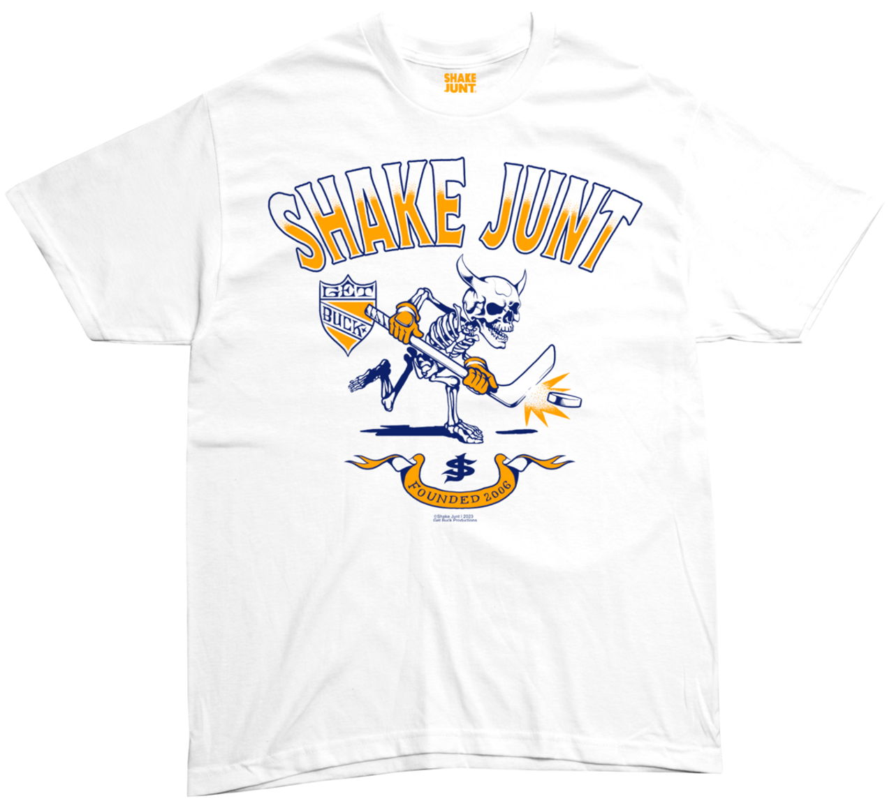 shake junt shake junt knuckle puck tee
