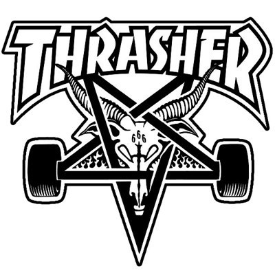 thrasher thrasher sk8 goat 4in sticker