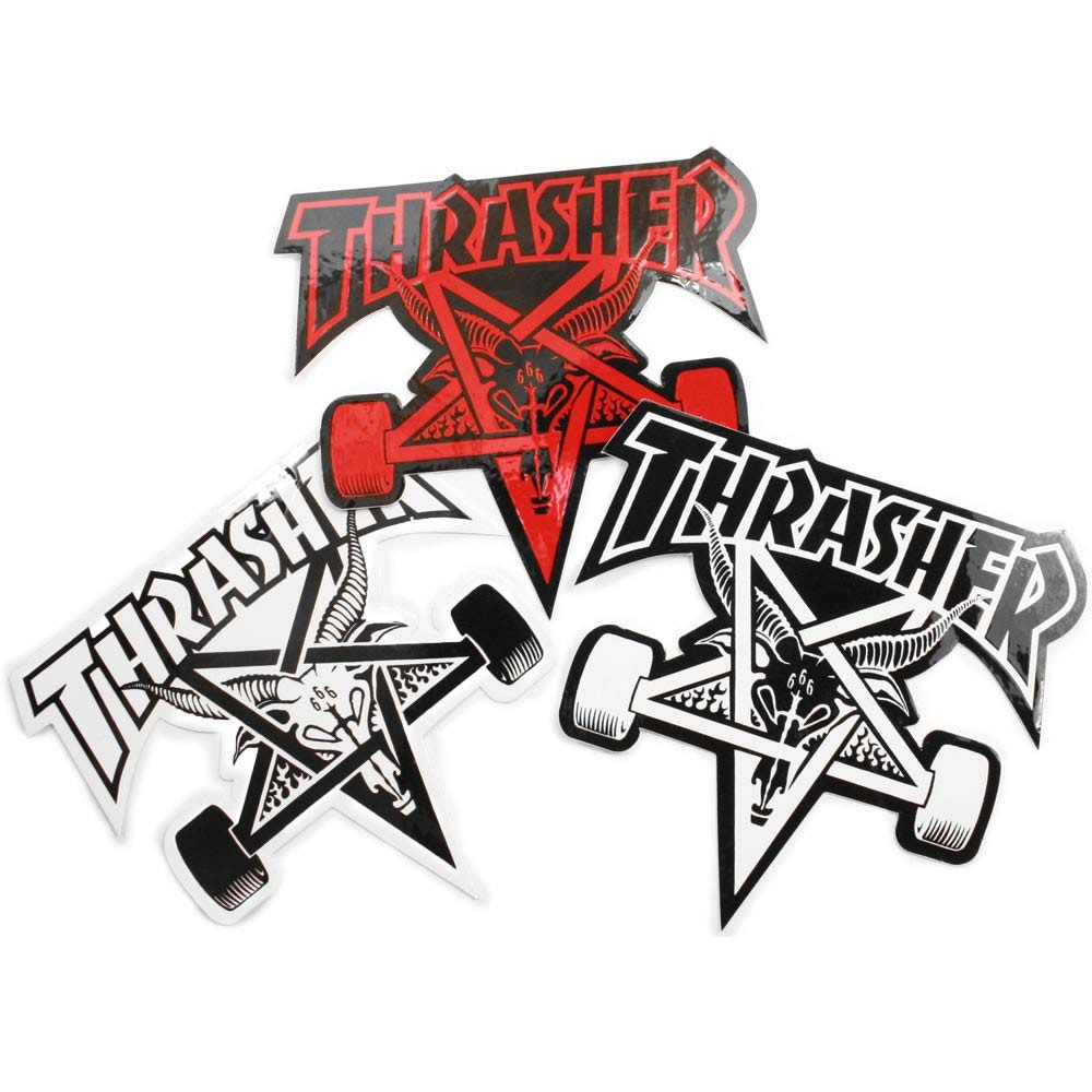 thrasher thrasher sk8 goat 4in sticker