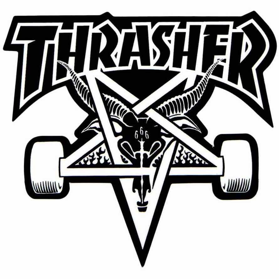 thrasher thrasher sk8 goat 4in sticker
