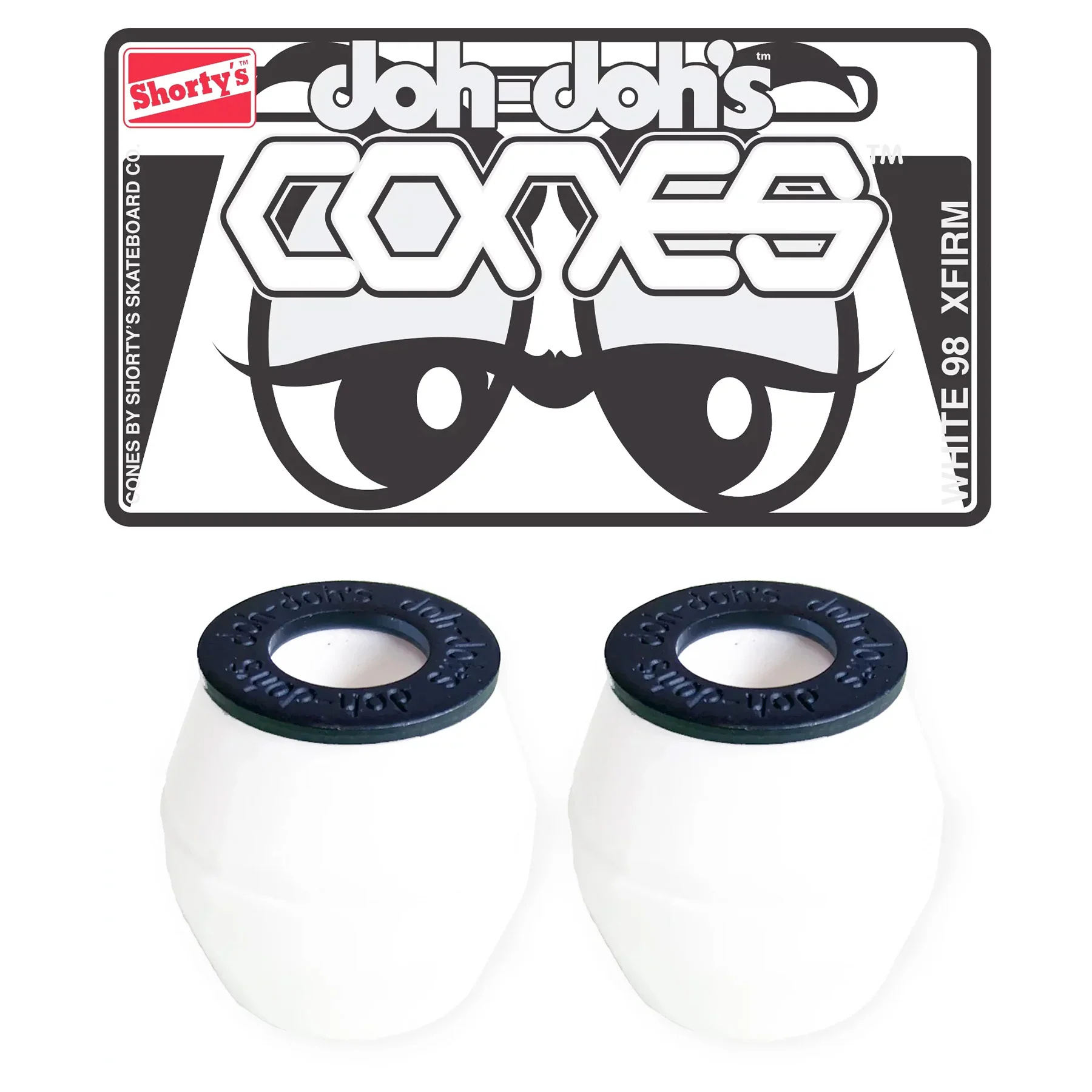 shortys shortys doh dohs cones white 98a xtra firm bushings