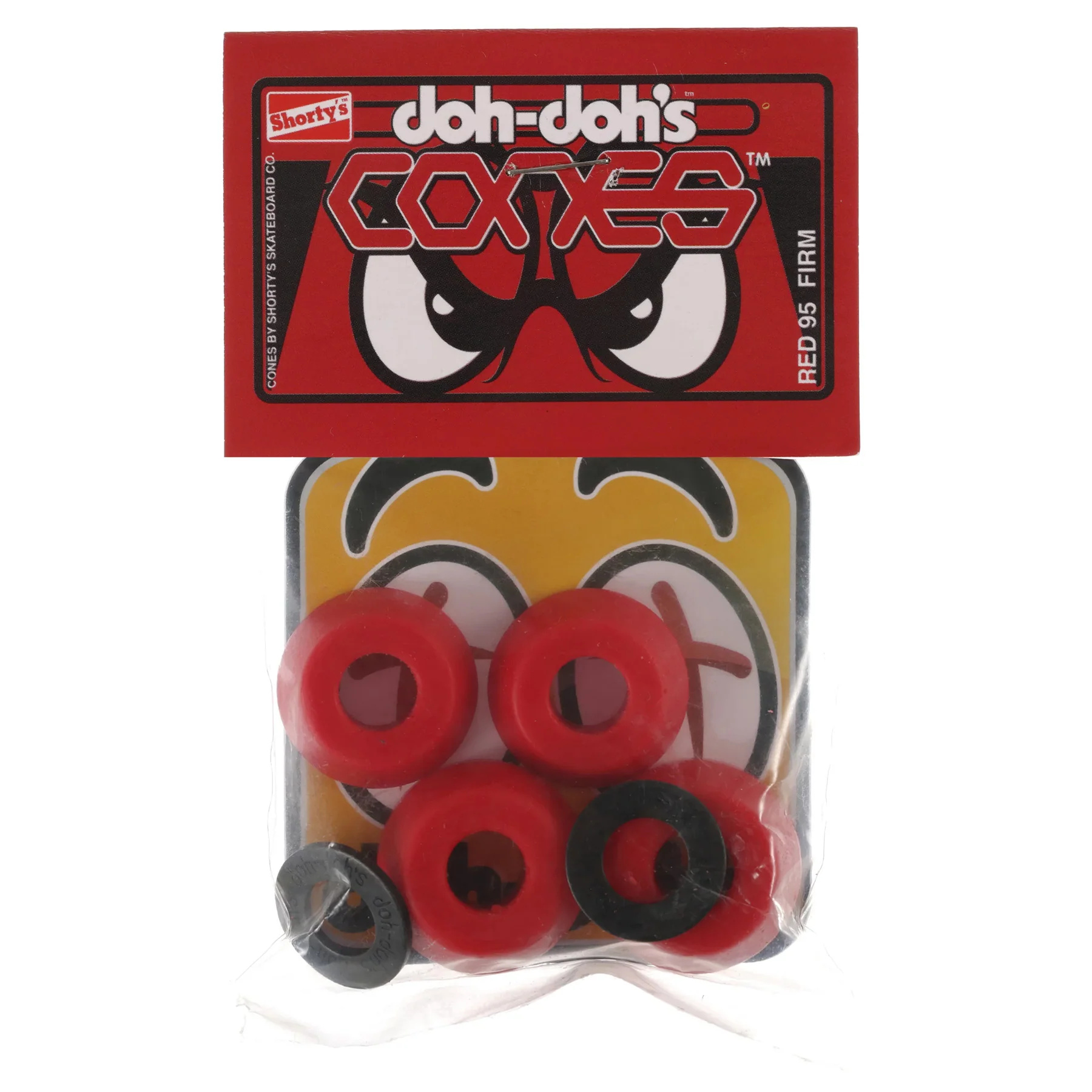 shortys shortys doh dohs cones red 95a firm bushings