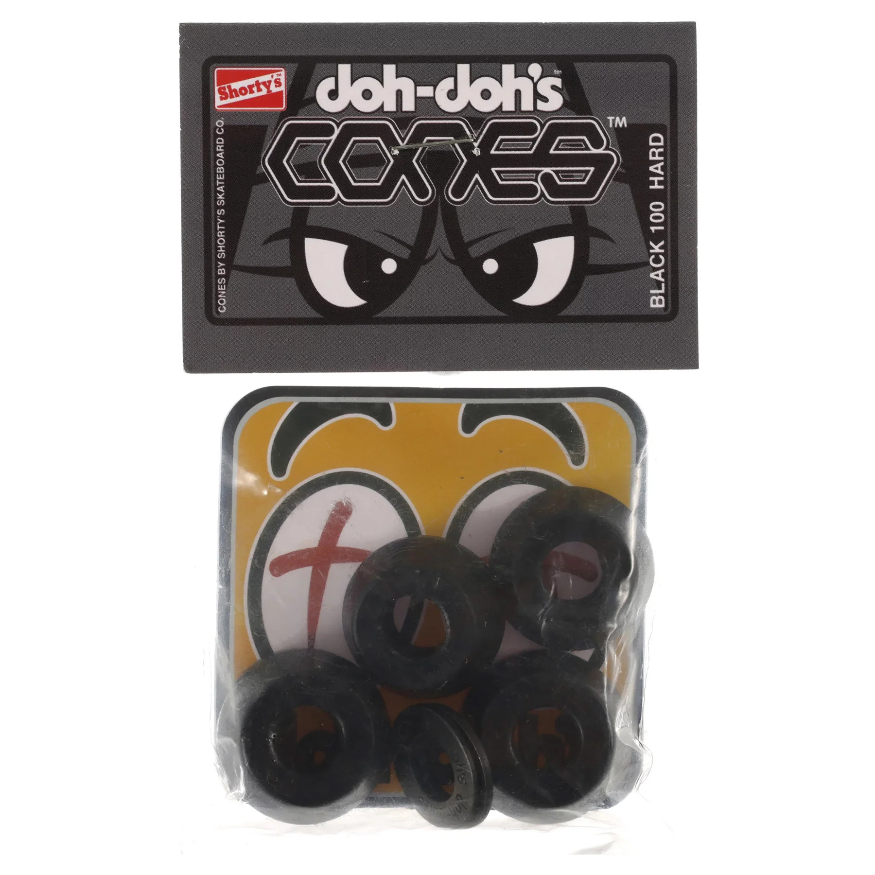 shortys shortys doh dohs cones black 100a hard bushings