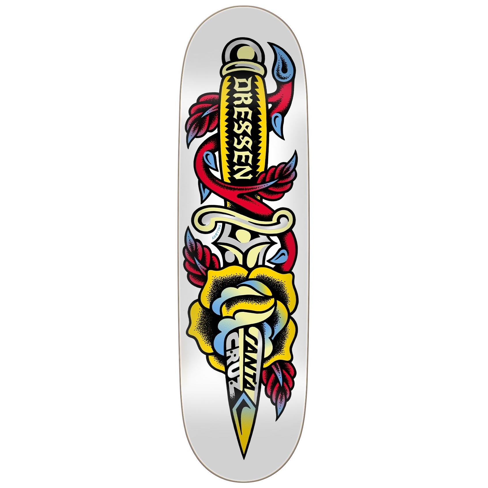 santa cruz santa cruz dressen rose dagger pro 8.7 deck