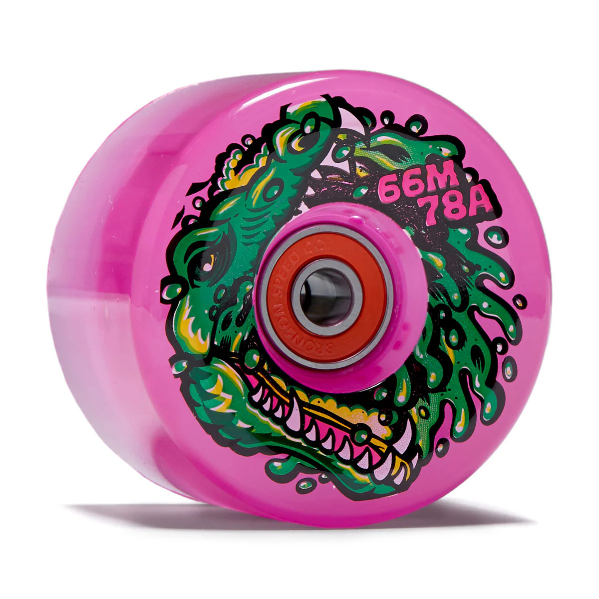 slime balls slime balls gator swamp spew light ups with bearings 78a 66mm pink wheels