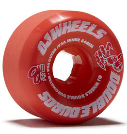 oj wheels oj double duro mini combo 99a/95a 56mm red wheels