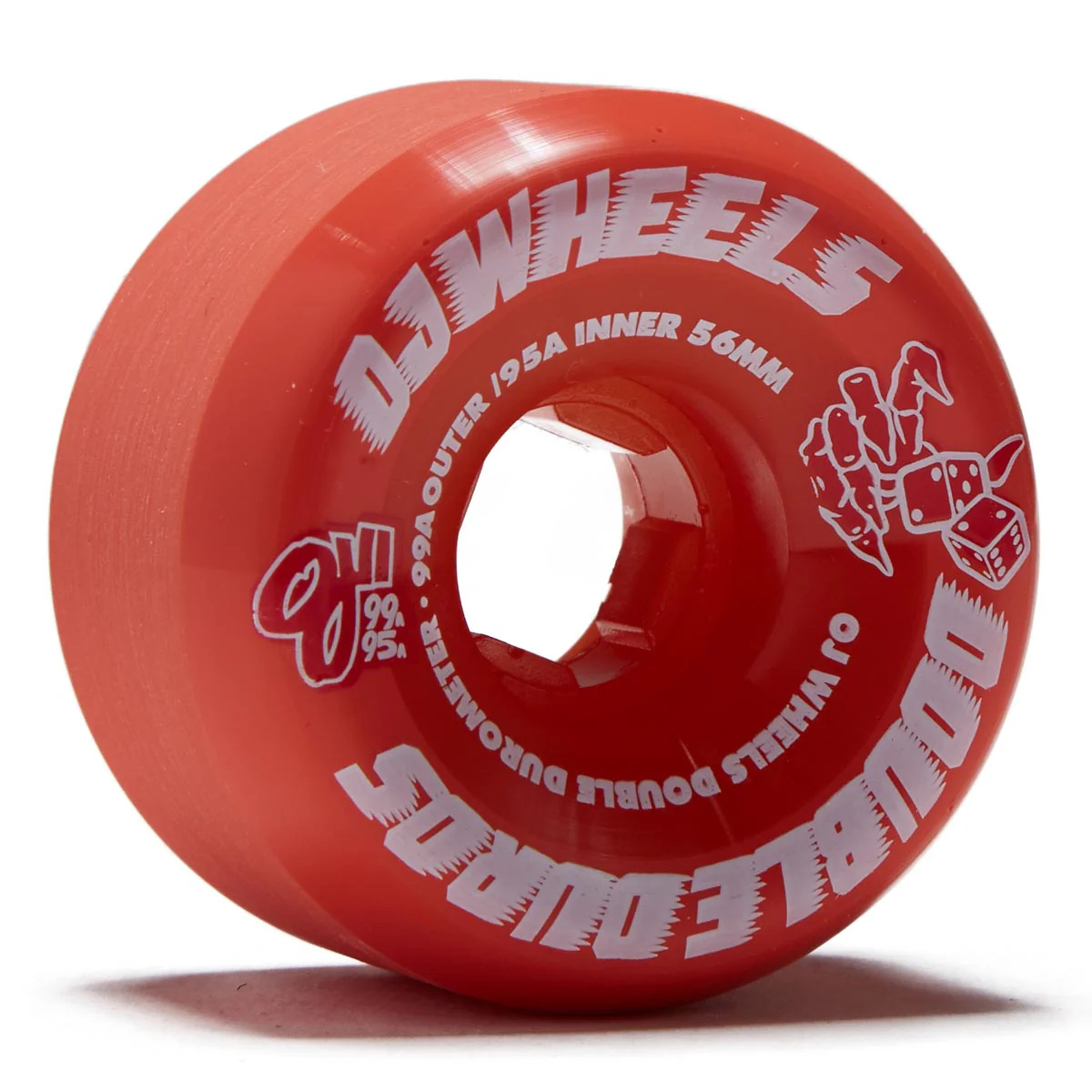 oj wheels oj double duro mini combo 99a/95a 56mm red wheels