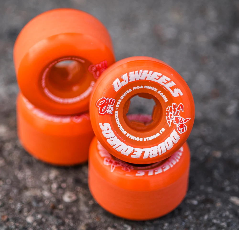 oj wheels oj double duro mini combo 99a/95a 56mm red wheels