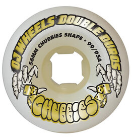 oj wheels oj double duro chubbies 99a/95a 56mm white wheels