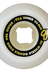 oj wheels oj double duro chubbies 99a/95a 56mm white wheels