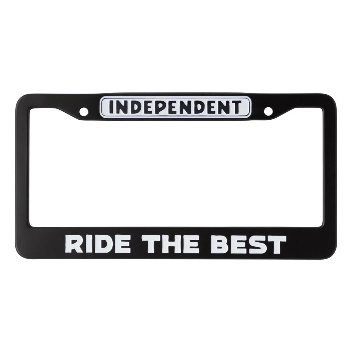 independent independent bar logo license plate frame