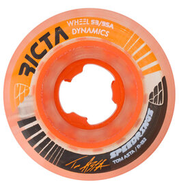 ricta ricta asta speedrings 95a 53mm wide clear orange wheels