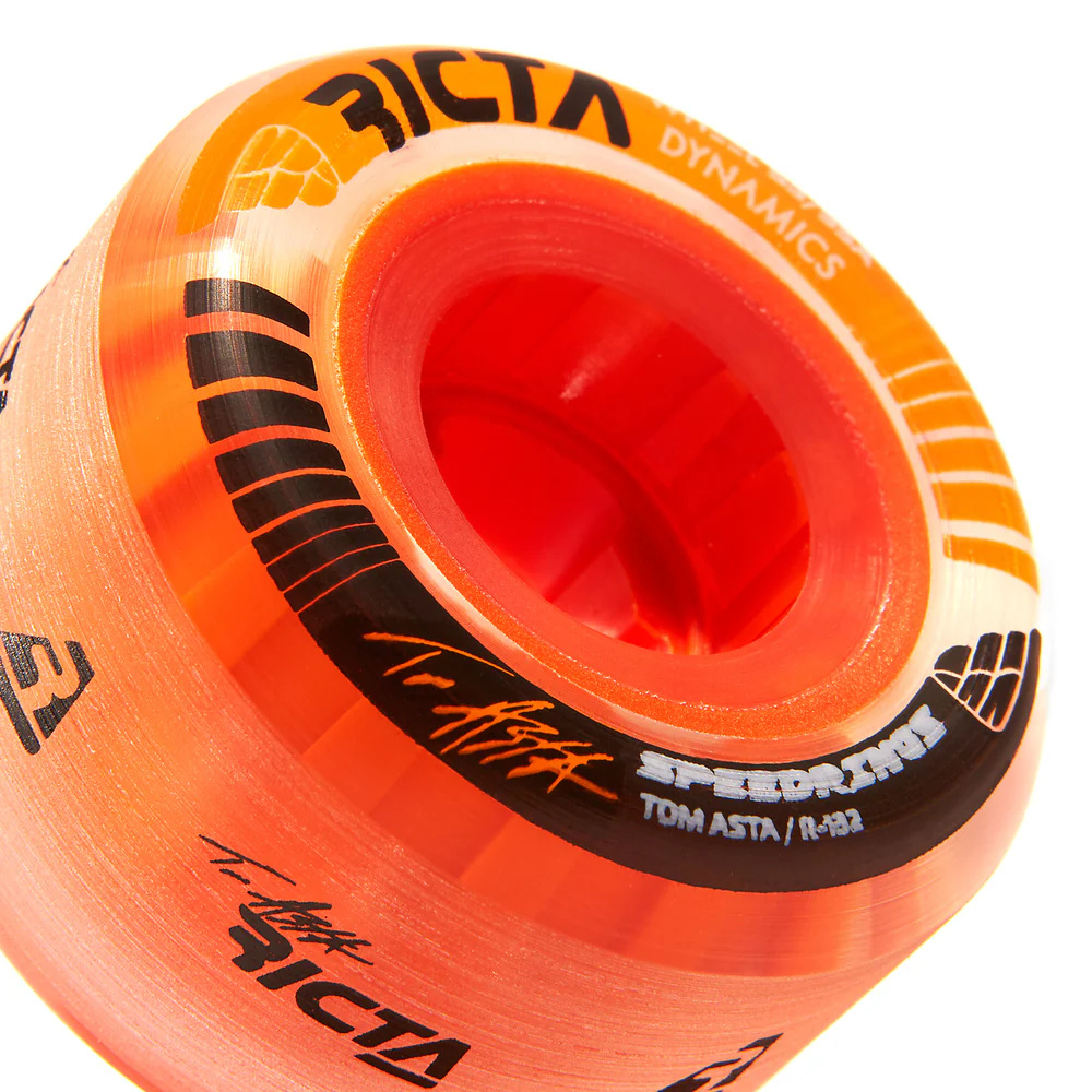 ricta ricta asta speedrings 95a 53mm wide clear orange wheels