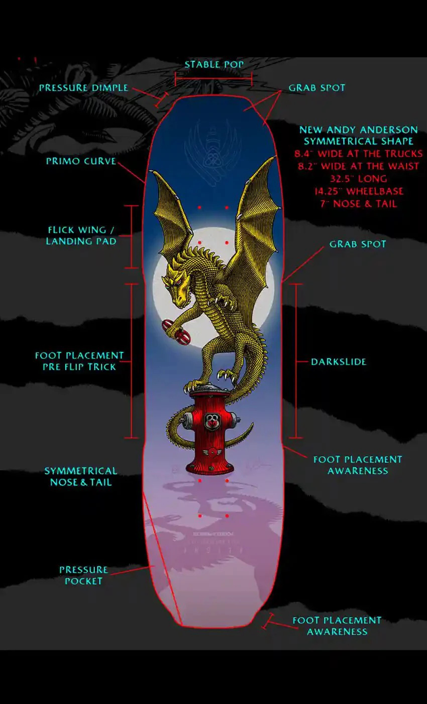 powell peralta powell andy anderson baby heron vajra pro flight 8.4 deck
