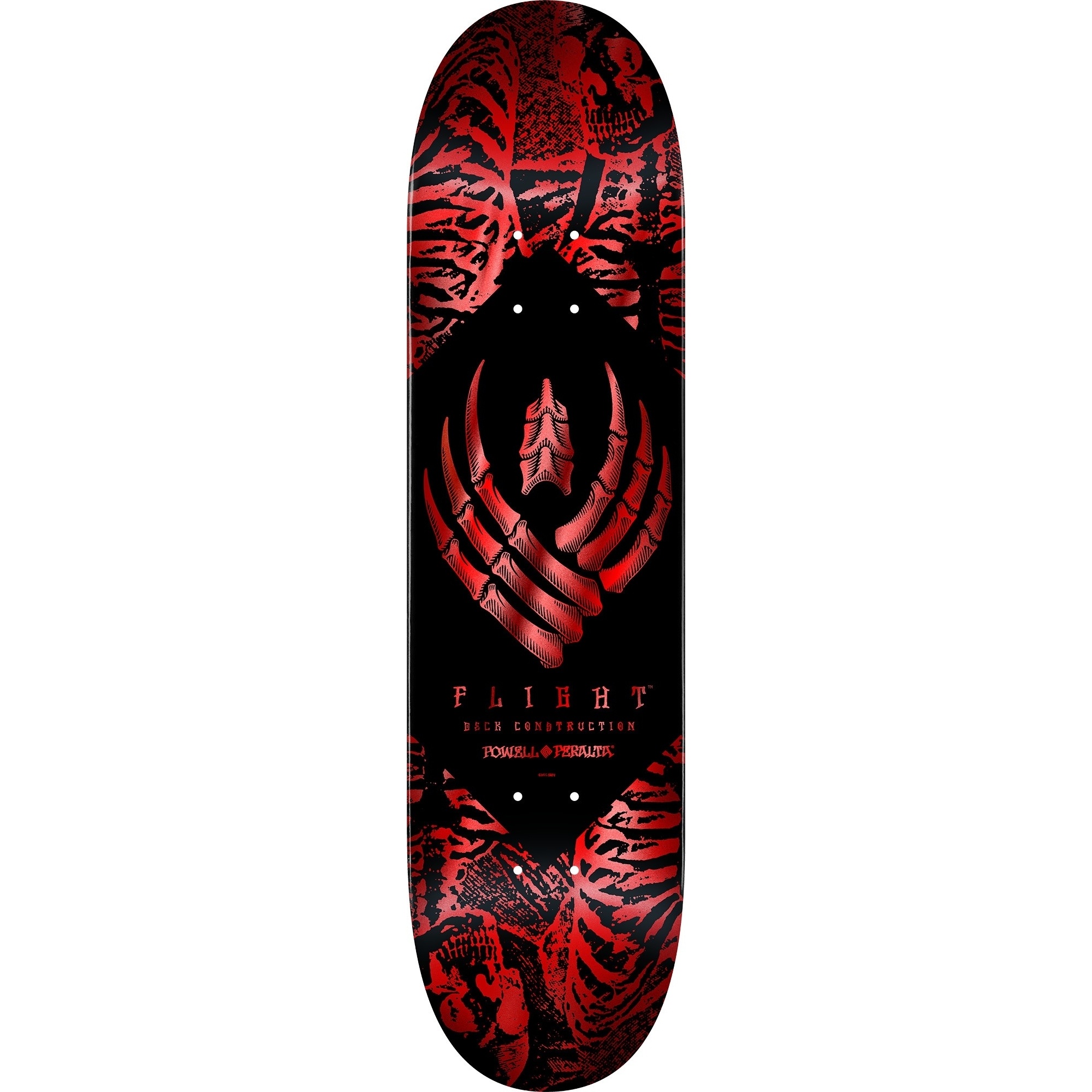 powell peralta powell peralta skeleton red foil flight 8.38 deck