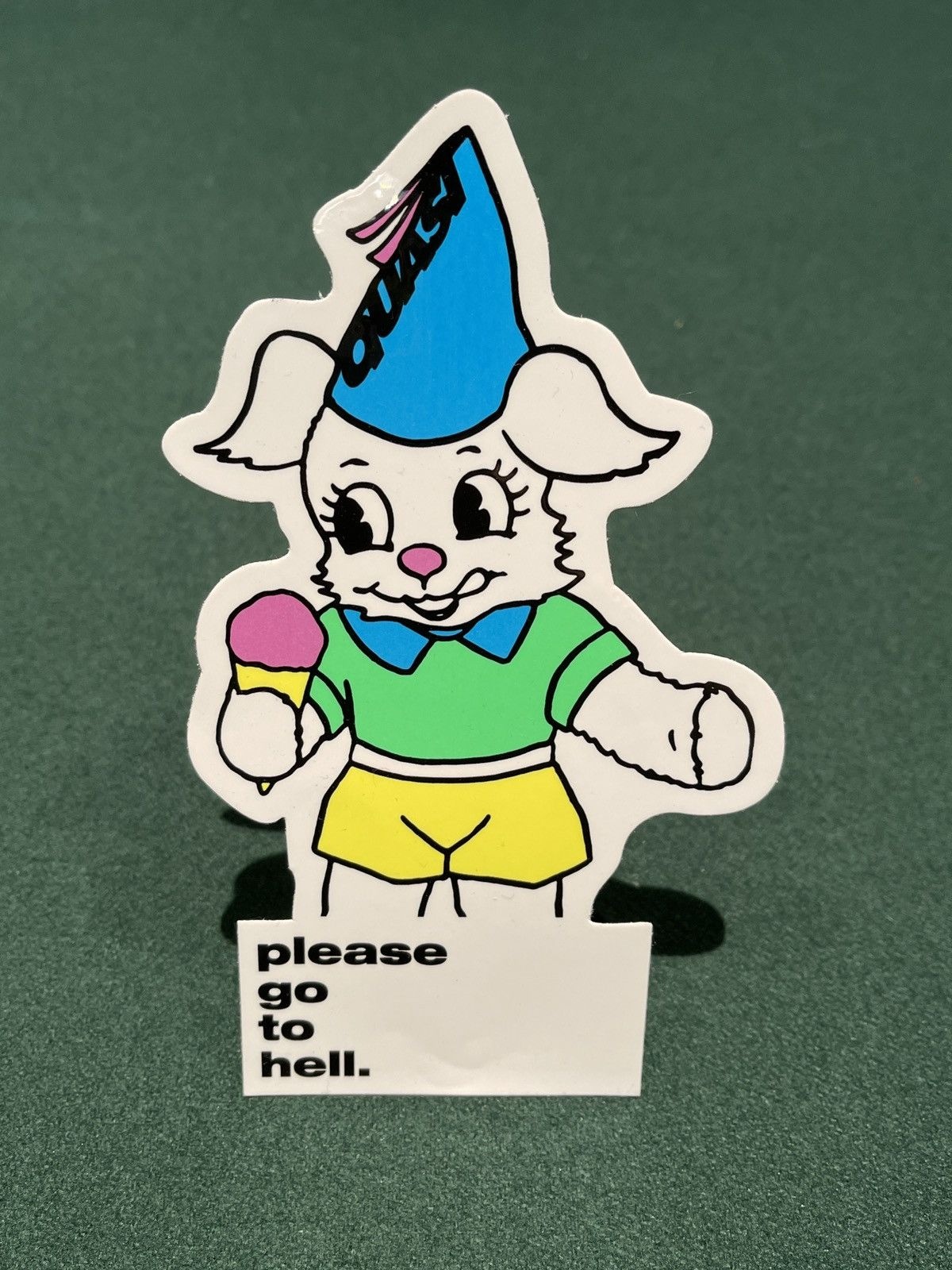 quasi quasi go to hell sticker