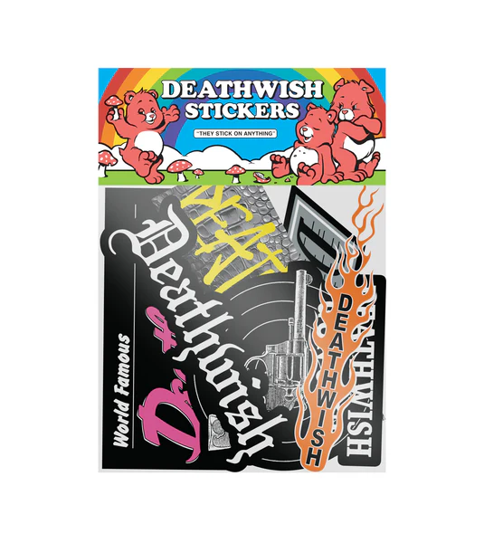deathwish deathwish world famous stickers